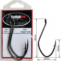 Крючки CatfishPro Single hook 10/0