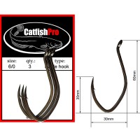Крючки CatfishPro Single hook 6/0